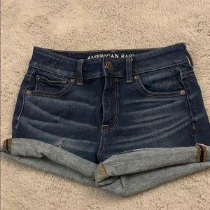 American Eagle dark wash jean shorts